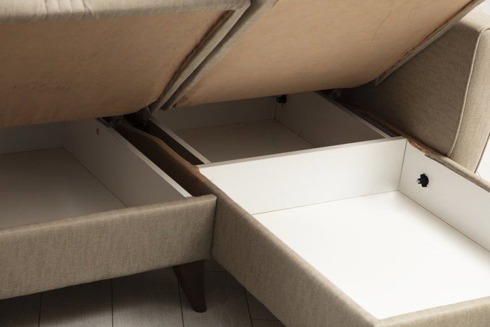 Atelier Del Sofa Zaden Sofá Cama Esquinero Beige